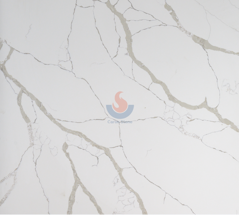 Excellent Quality Hotel Wall Countertops Artificial Quartz Slabs Engineered Stone With Veins