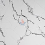 Artificial Calacatta White Quartz Stone Kitchen Countertop -