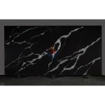 Black Marble Vein Artificial Quartz -