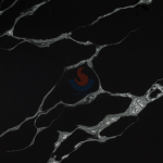 Black Marble Vein Artificial Quartz -
