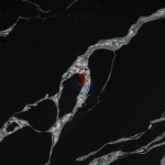 Black Marble Vein Artificial Quartz -