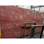 Red Fusion Mirage Revolution Wave Quartzite Slab -