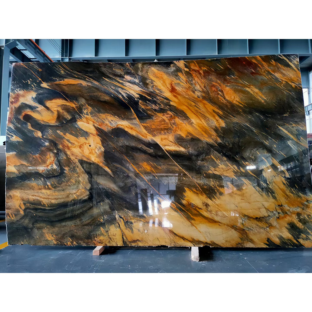 Jacaranda red quartzite slabs