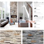 Faux Stacked Ledgestone Culture Stone Wall Cladding Panel GB-A07 -