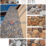 GB-E01 China Faux Artificial Rounded River Rock Pebble Wall Stone -