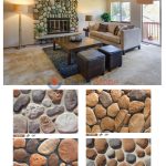GB-E01 China Faux Artificial Rounded River Rock Pebble Wall Stone -