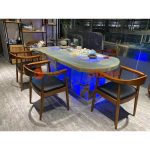 Real Natural Blue Onyx Marble Stone Slab And Tile For Wall And Floor Contruction Decoration From China -