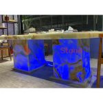 Real Natural Blue Onyx Marble Stone Slab And Tile For Wall And Floor Contruction Decoration From China -