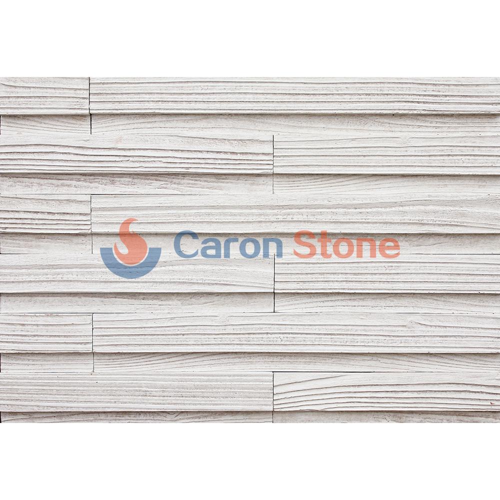 GB-P01 Artificial cultured stone wood grain texture white wall stone tile