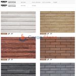 GB-P01 Artificial Cultured Stone Wood Grain Texture White Wall Stone Tile -