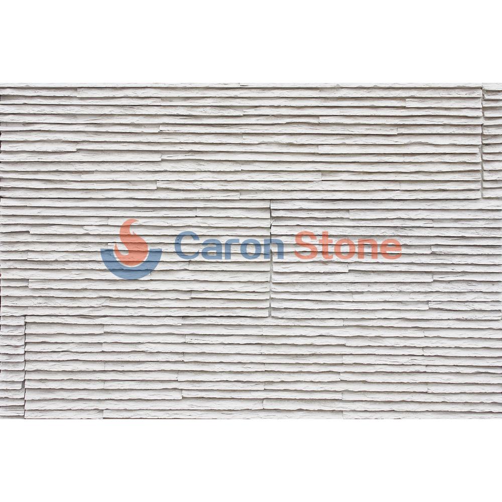 GB-W01 Artificial cultured white color wall cladding waterfall  stone tile