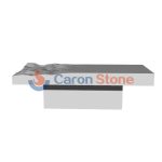 3D Wave Liquid Marble Stone Coffee Table -