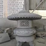 Grey Stone Outdoor Lantern -
