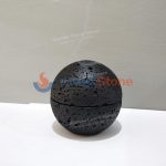 Black Marble Travertine Sphere Mubkhar Incense Burner -
