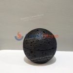 Black Marble Travertine Sphere Mubkhar Incense Burner -