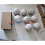 White Grey Marble Sphere Mubkhar Incense Burner -