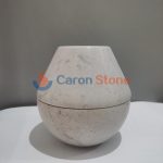 Marble Travertine Sphere Mubkhar Incense Burner -