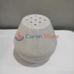 Marble Travertine Sphere Mubkhar Incense Burner -