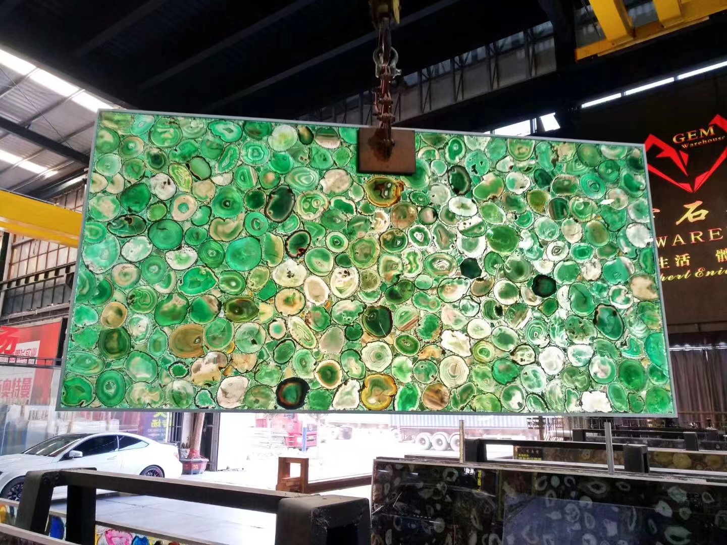 Green Semiprecious Stone