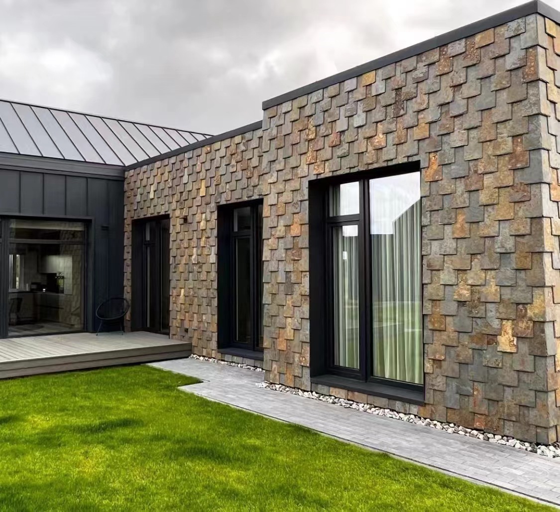 Artificial stone roof tile