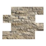 Beige Limestone Stacked Exterior Wall Stone Panel -