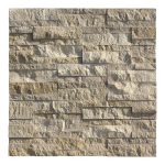 Beige Limestone Stacked Exterior Wall Stone Panel -