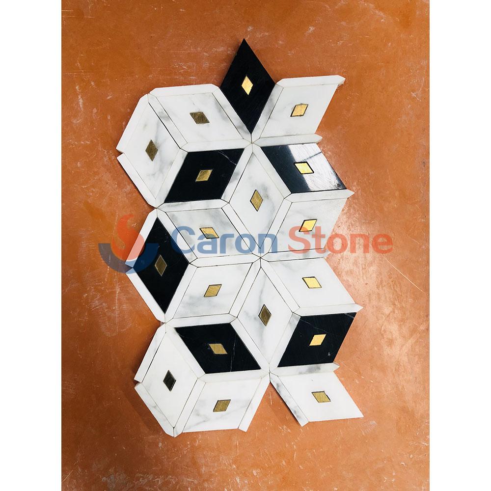 Marble mosaic tiles become a popular choice for bathroom decoration