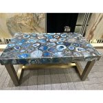Semiprecious Translucent Blue Agate -