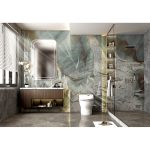 Blue Louise Quartzite Shower Wall -
