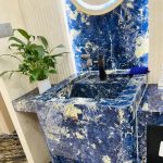 Bolivia Blue Marble Bathroom Sink