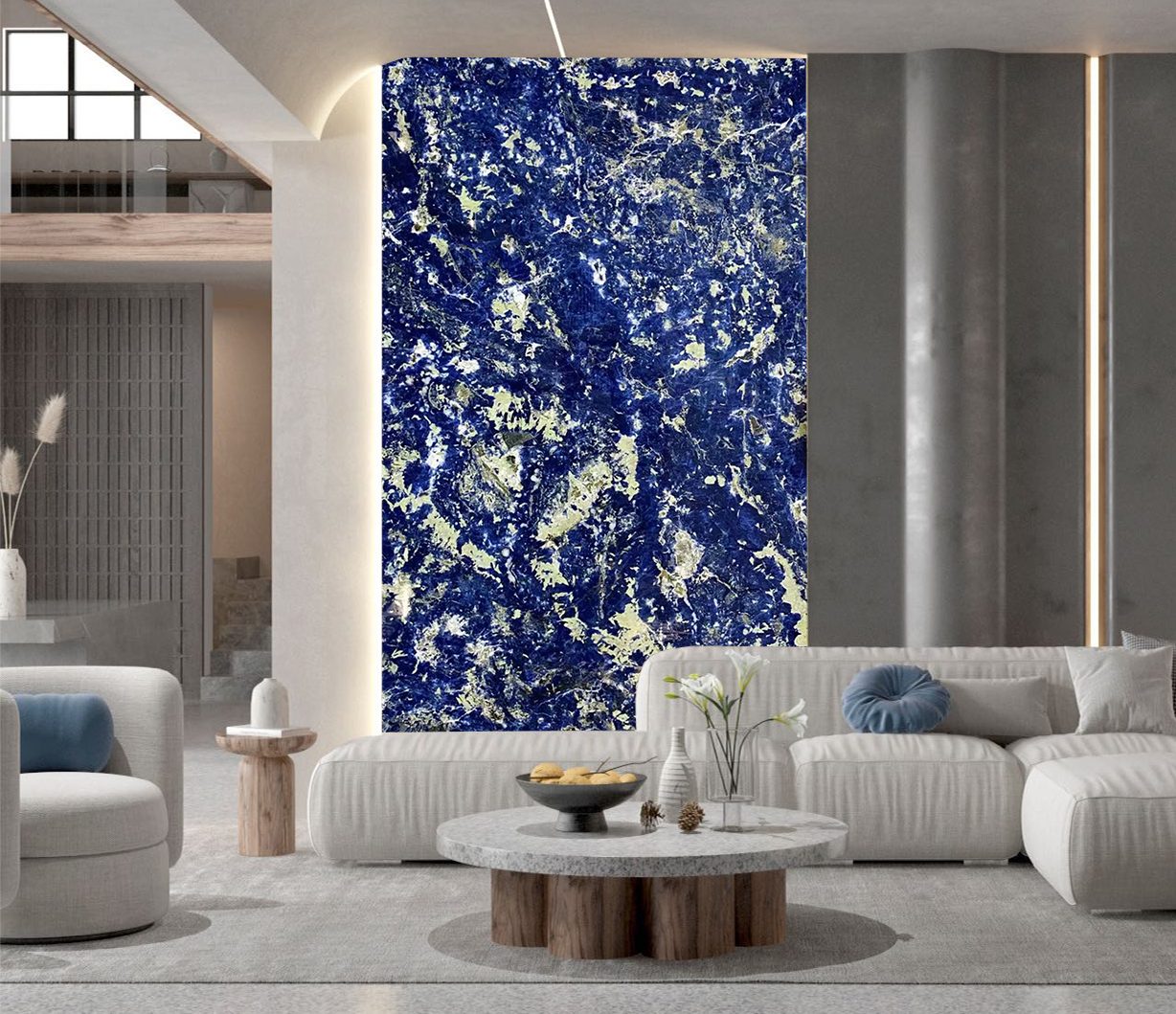 Why do high-end hotels prefer natural marble?
