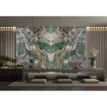 Fuchsite Crystal Quartzite Green Base With Translucent Crystal -