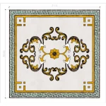 Custom CNC Waterjet Marble Medallion | Luxury Floor Inlays | Caron Stone
