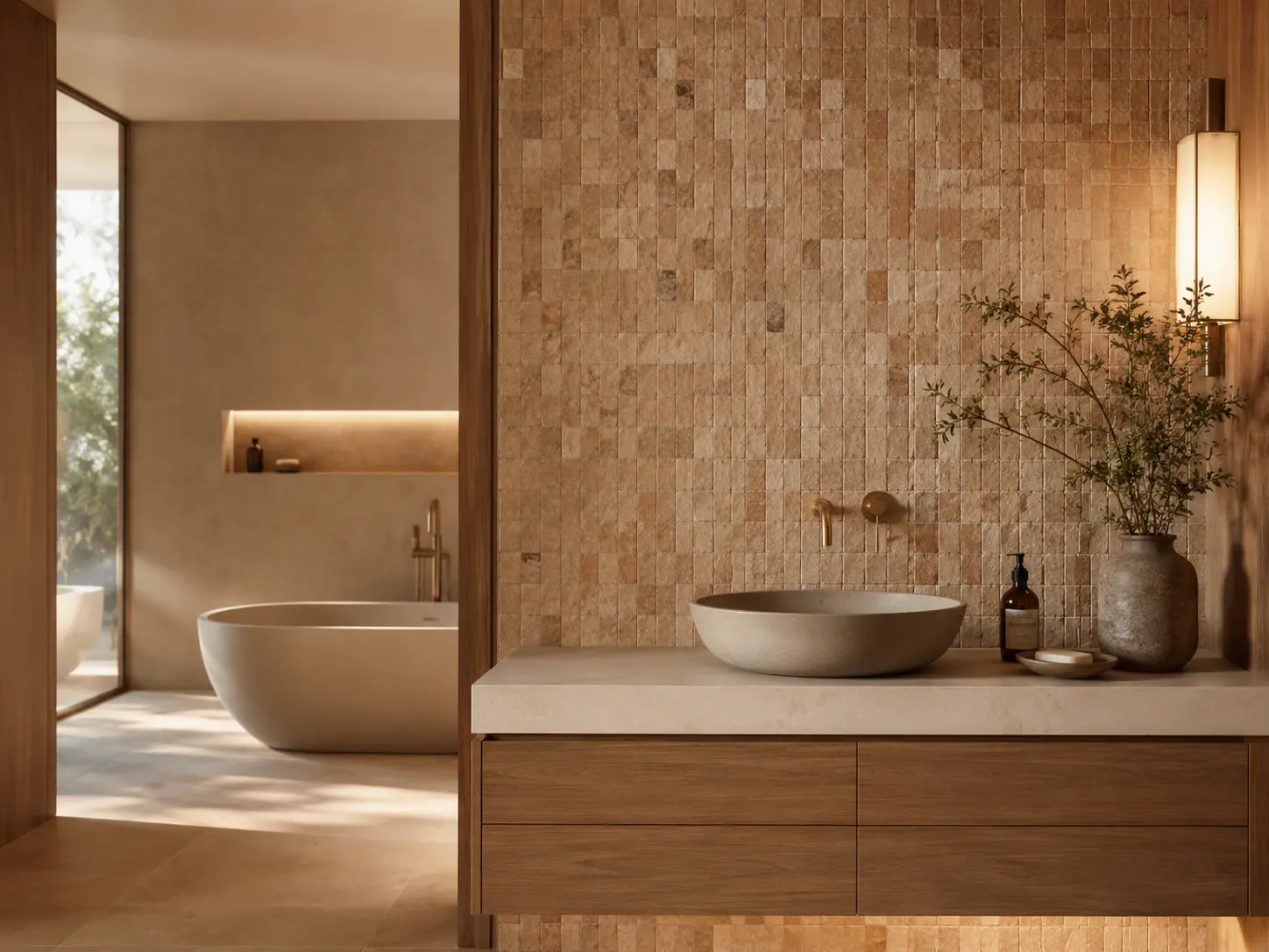 Warm Minimalism: Why Earth-Toned Mosaic Tiles are Dominating 2026 Interiors