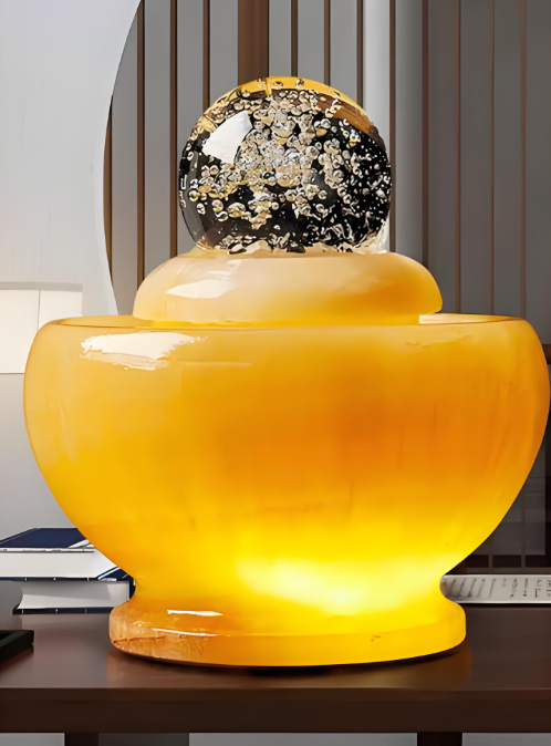 The charm of natural translucent stone crafts