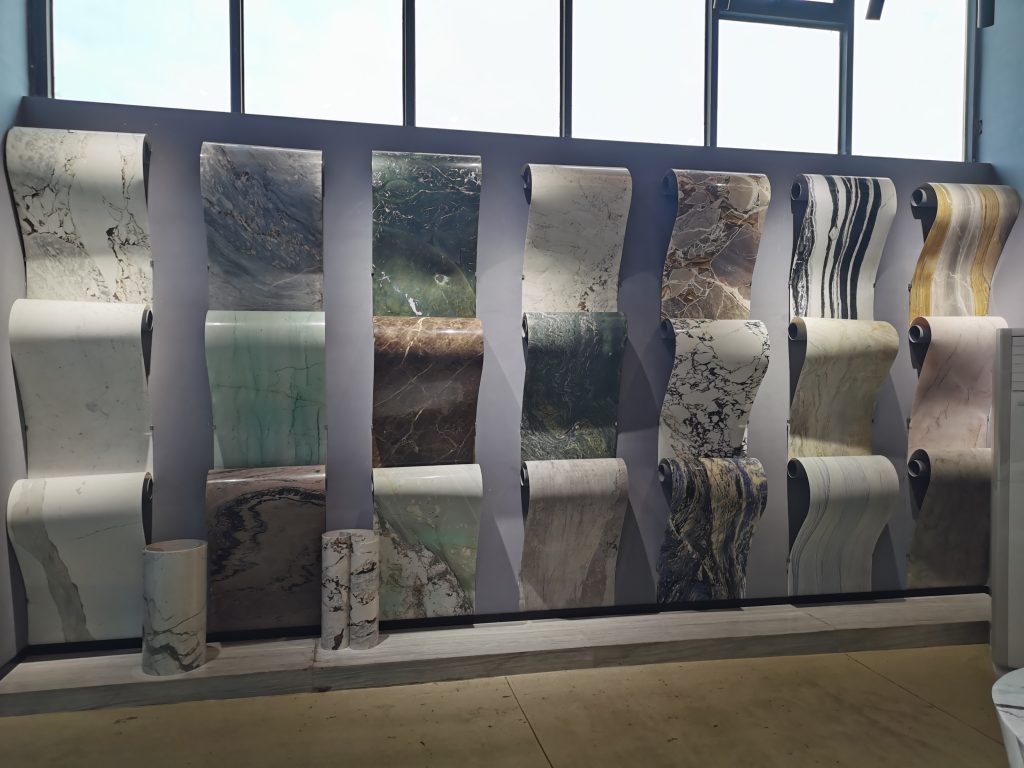 Flexible Large Slab Natural Marble Veneer Decorative Wall