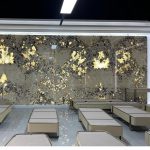 Commercial Space Translucent Granite Backlit Reception Countertop -