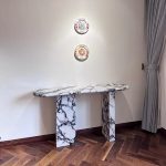 White Marble Console Table -
