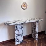White Marble Console Table -