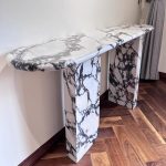 White Marble Console Table -