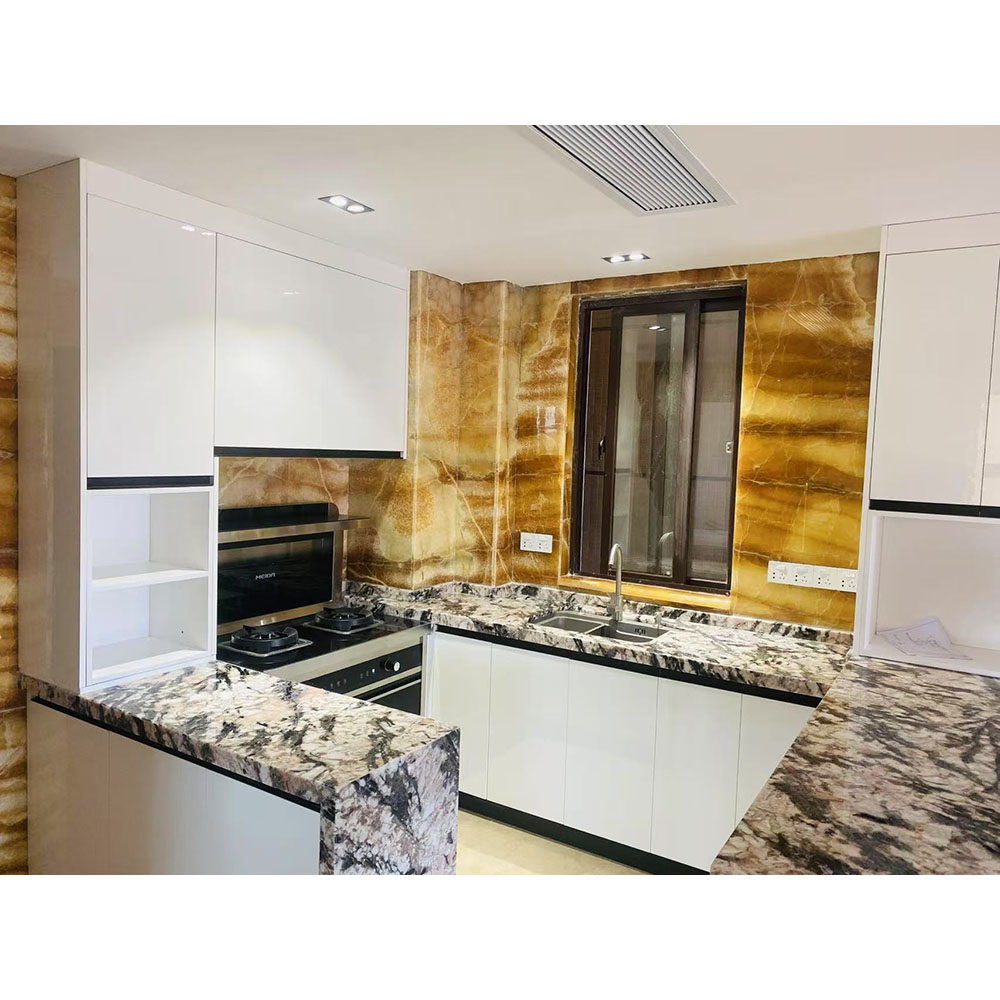 Pink Granite Kitchen Countertop