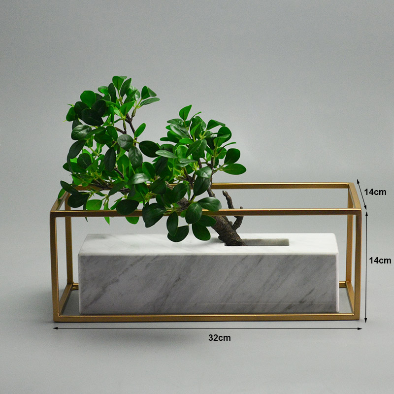 Large stone planter for outdoor garden landscaping