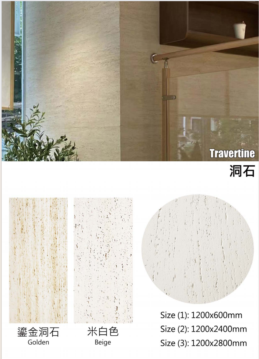 Travertine finished Flexible soft stone veneer