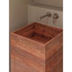 Red Travertine Sinks & Wash Basins -