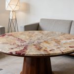 Nacarado Quartzite Round Coffee Table | Luxury Stone Furniture | Caron Stone
