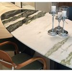 Chinese Northland Cedar Marble With Green Veins And White Canvas, Infinite Style -