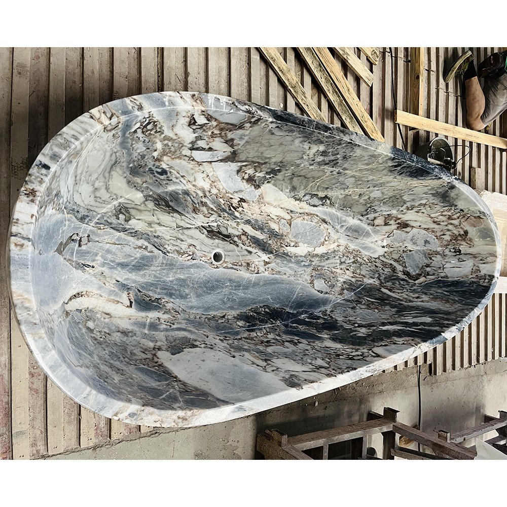 Ocean Storm Blue Marble Bathtub Ocean Storm Blue Marble Bathtub
