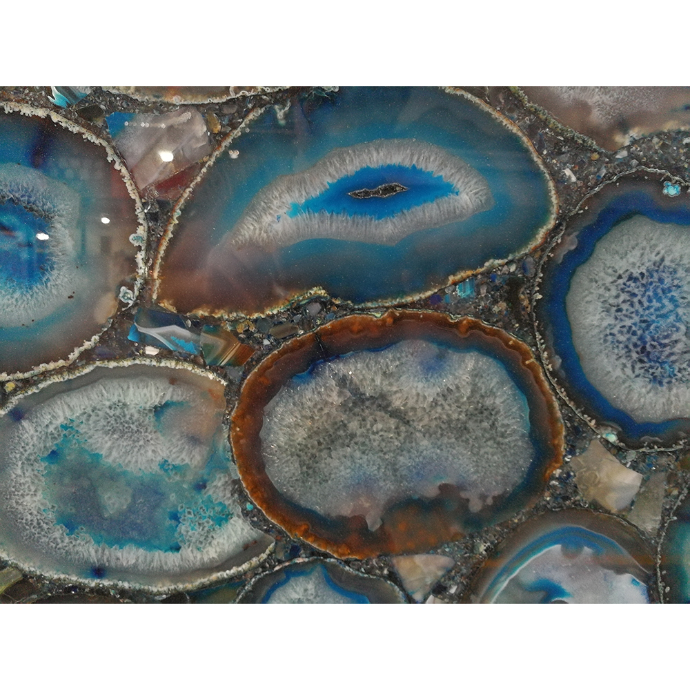 Semiprecious translucent Blue Agate