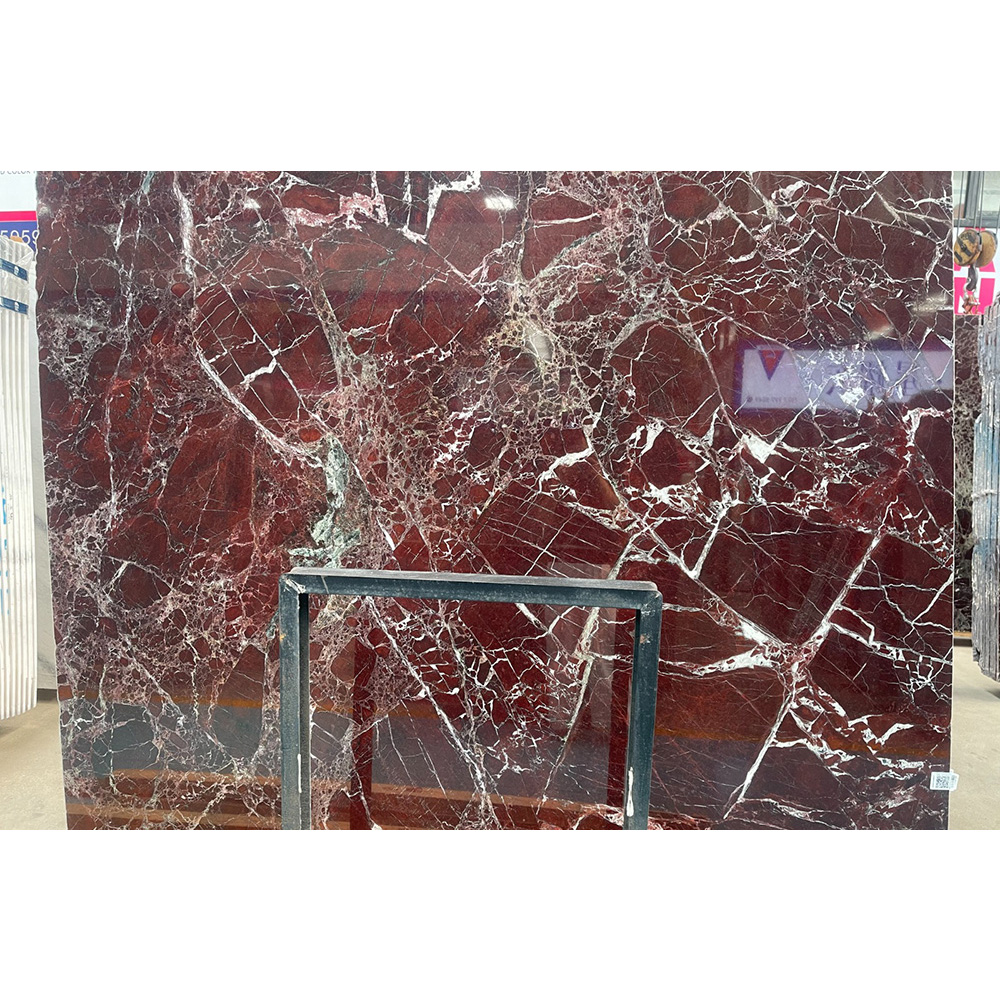 Polished Rosso Levanto Marble Slab for Wall Cladding