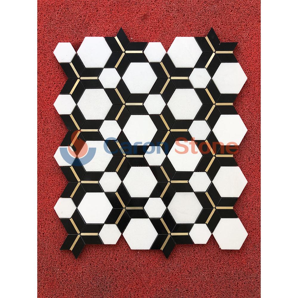 Application scenarios of marble mosaic parquet floor